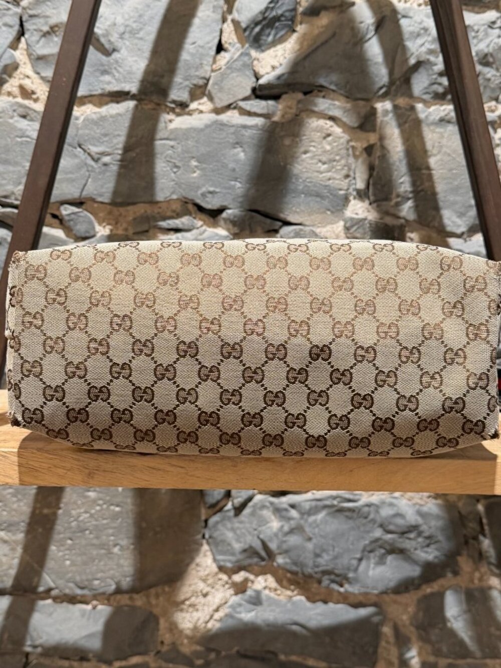 Gucci Beige GG Canvas Sherry Line Messenger Bag - Picture 4 of 15